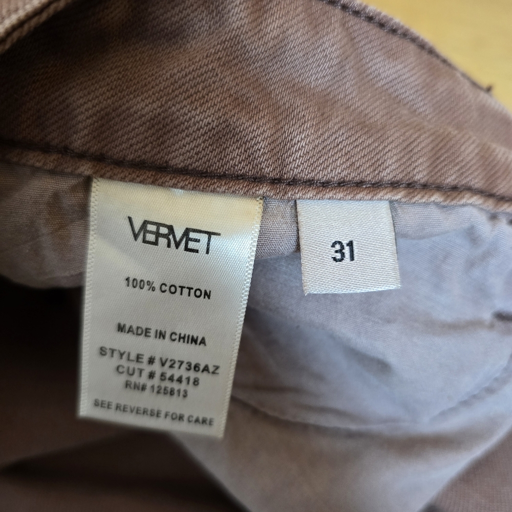 Vervet Leslie Super High Rise 90s Vintage Crop Flare Jeans 31 - Picture 5 of 13